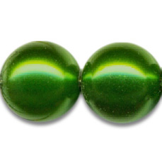 Wachsperlen, ø 4 mm, -dunkelgrün-, 100 Stück