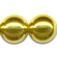 Wachsperlen, ø 4 mm, -gold-, 100 Stück