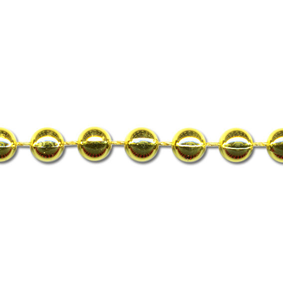 Perlenketten, ø 4 mm, 30m, gold-metallic