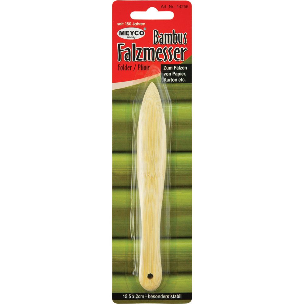 Falzmesser aus Bambus, 15,5 x 2 cm