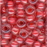 Rocailles, 2,5 mm, lachs mit Farbeinzug