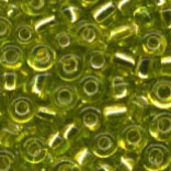Mini-Rocailles, 2mm, hellgrün mit Silbereinzug