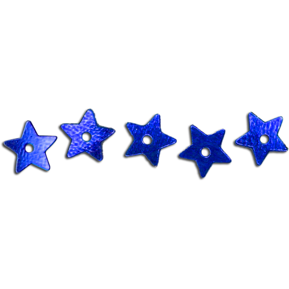 Pailletten "kleine Sterne", blau, 1.400 Stück