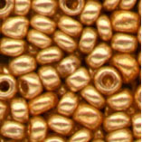 Rocailles, 2,5 mm, gold-metallic, 20g p.SB-Btl.