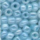 Rocailles, 2,5 mm, Ceylon perlmutt-hellblau