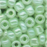 Rocailles, 2,5 mm, Ceylon perlmutt-hellgrün