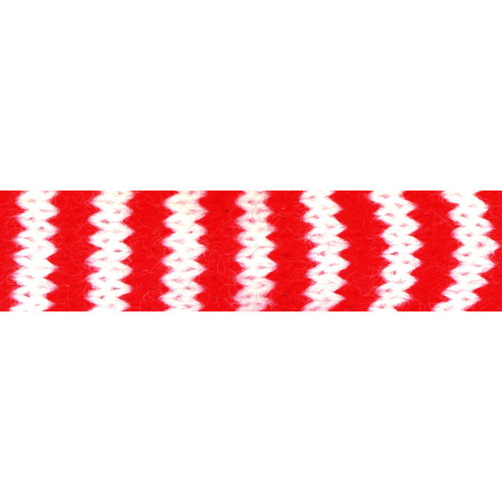 Strickschlauch, rot/weiß, 10m, 1,5 cm, 49g,