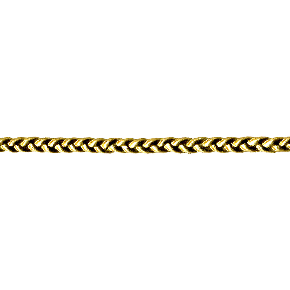 Wachs-Flechtborte, gold, 29cm x 6mm, 1 Stück