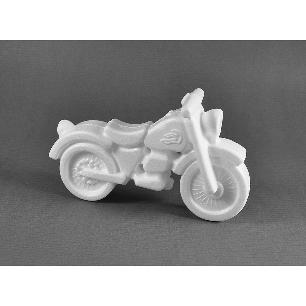 Styropor-Motorrad, 10 cm, 4 Stück