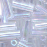 Glasstifte im Döschen, 7x2mm, kristall/irisierend