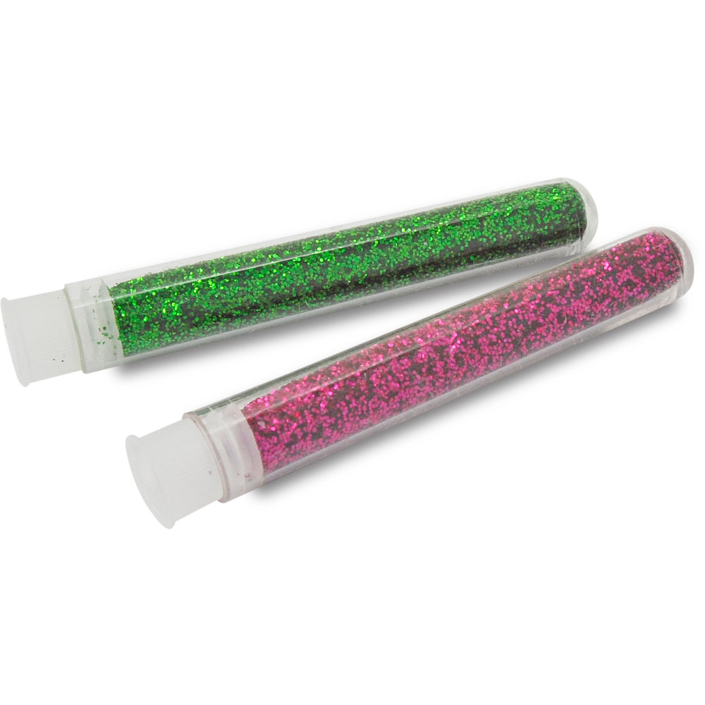 Diamantflitter-Set, 2 Farben á 2,5, pink und grün