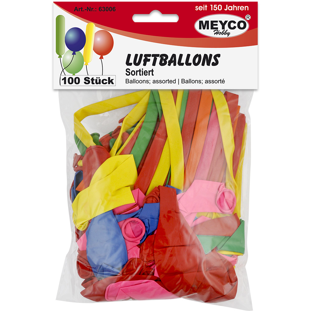 Luftballon 100 Stck. sortiert