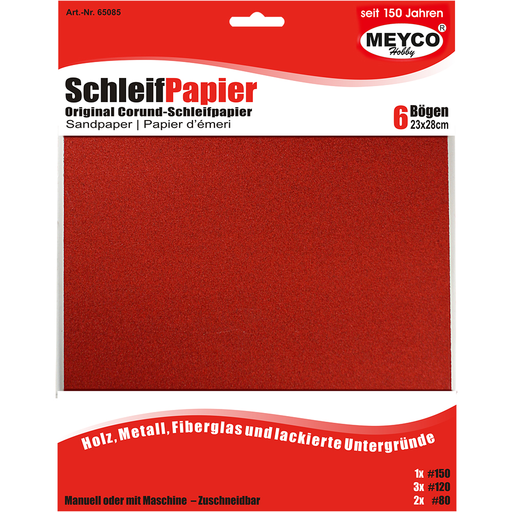 Schleifpapier-Sortiment, 23x28cm
