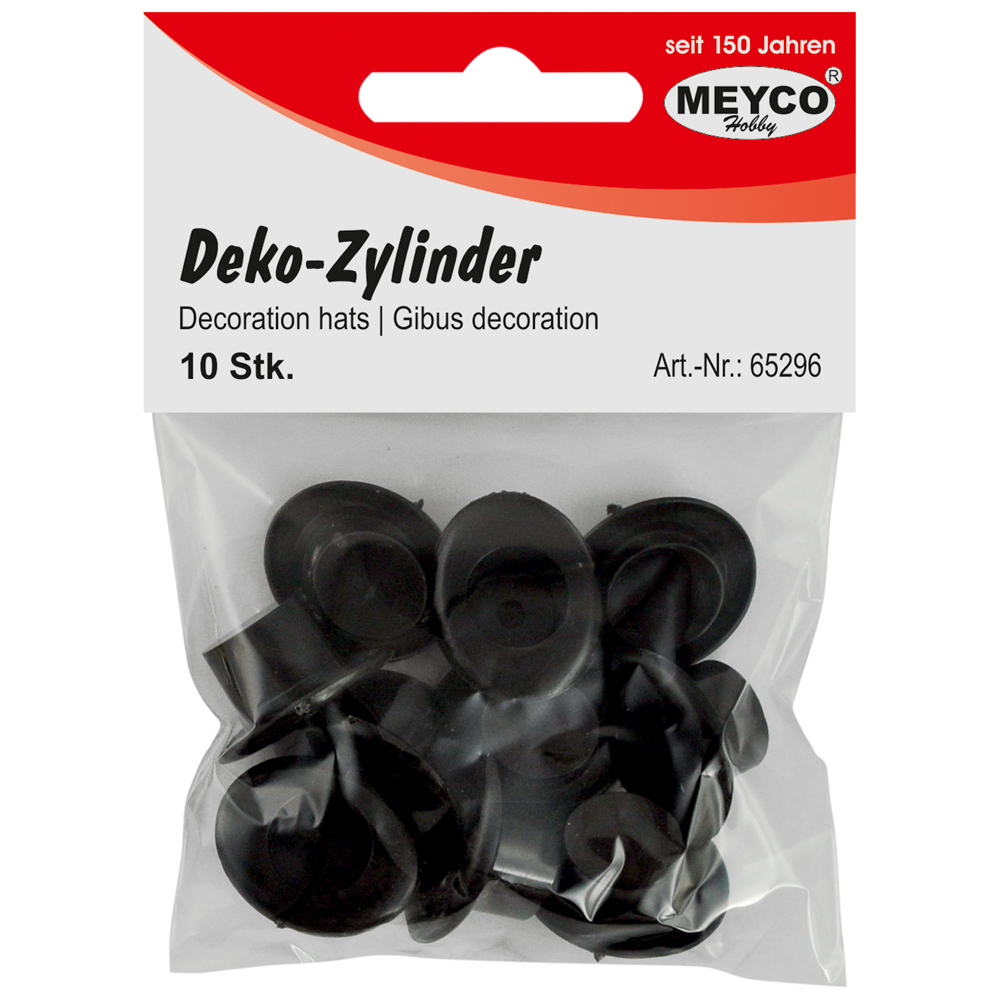 Deko-Zylinder -schwarz glänzend-