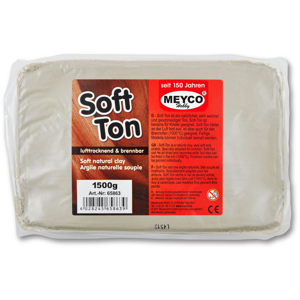 Soft-TON -weiss- 1,5kg. vakuum Poly - Pack.