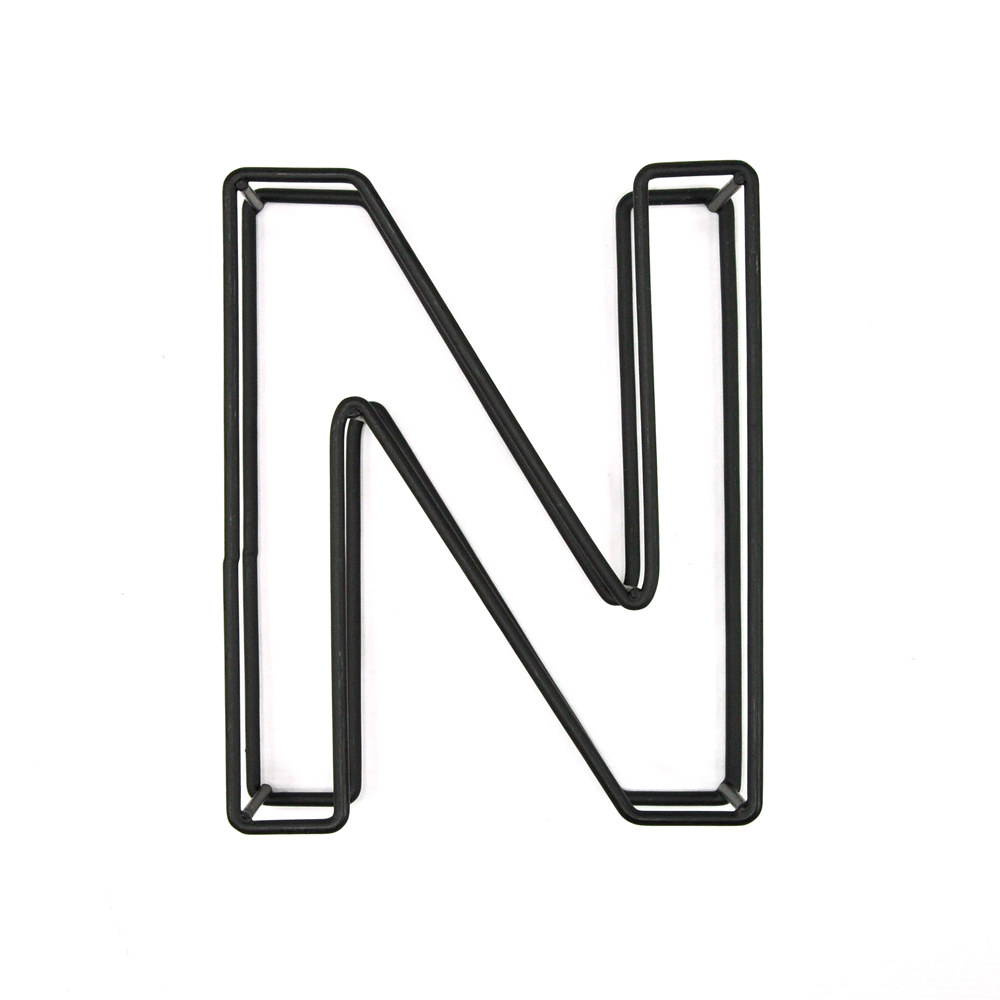 Draht-Buchstaben "N" 9 x 3 x 10cm