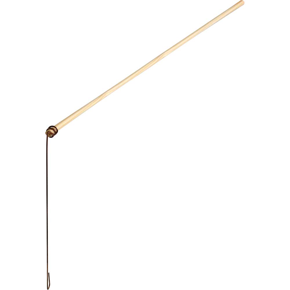 Laternen-Stab Holz mit Spiralaufhänger 60cm/6mm