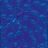 Rocailles, 2,5 mm, wasserblau/transparent