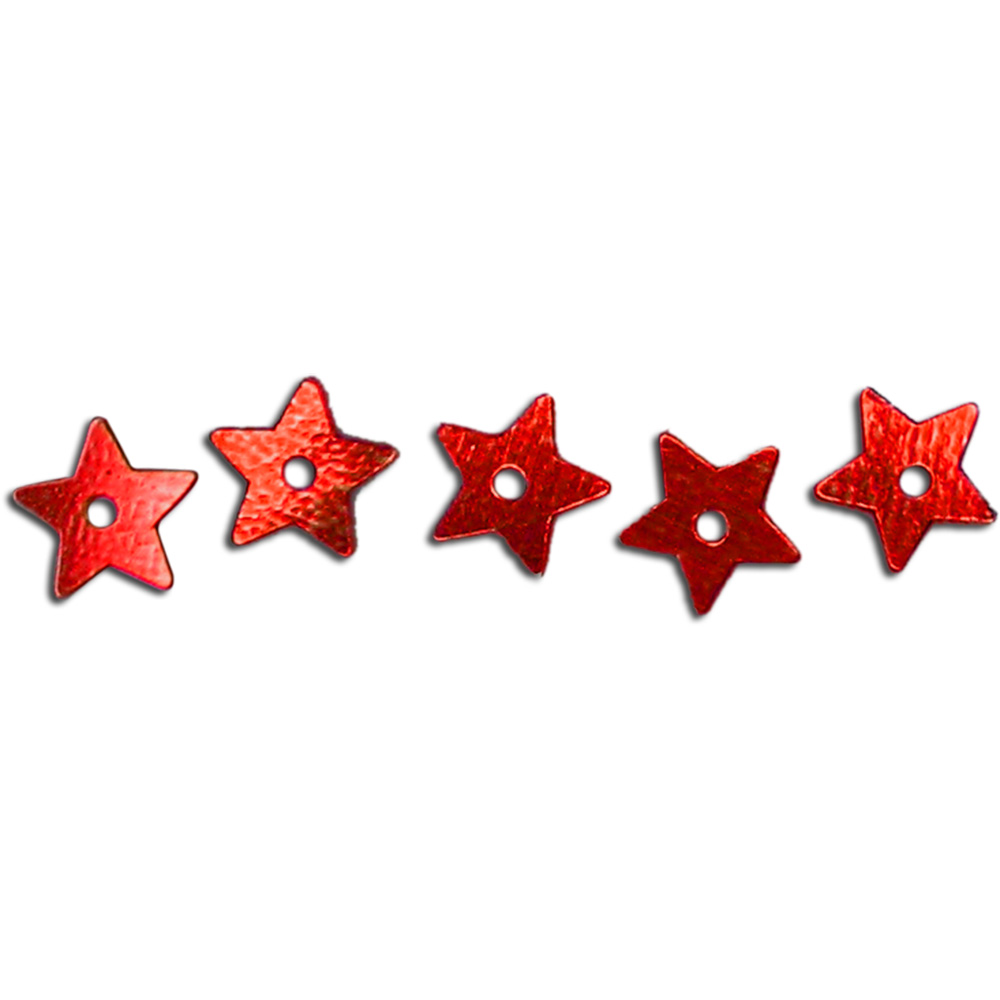 Pailletten "kleine Sterne", rot, 1.400 Stück