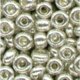 Rocailles, 2,5 mm, silber-metallic, 20g p.SB-Btl.