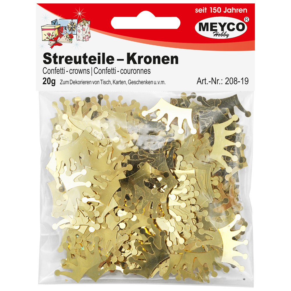 Streuteile -Kronen gold-, 20g