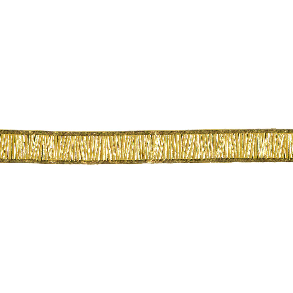 Verzierwachs-Breitbandborte, gold, 24,5cm x 20mm