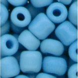 Rocailles im Döschen, 5mm, opak-hellblau