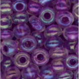 Rocailles im Döschen, 2,5mm, lila/irisierend