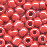 Rocailles im Döschen, 2,5mm, rot