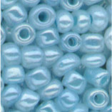 Rocailles im Döschen,2,5mm,Ceyl. perlmutt hellblau