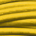 Lederrundriemen, ø 2mm, 100cm, gelb