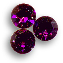 Straßsteine, spitz, ø 2,4 mm -violett-