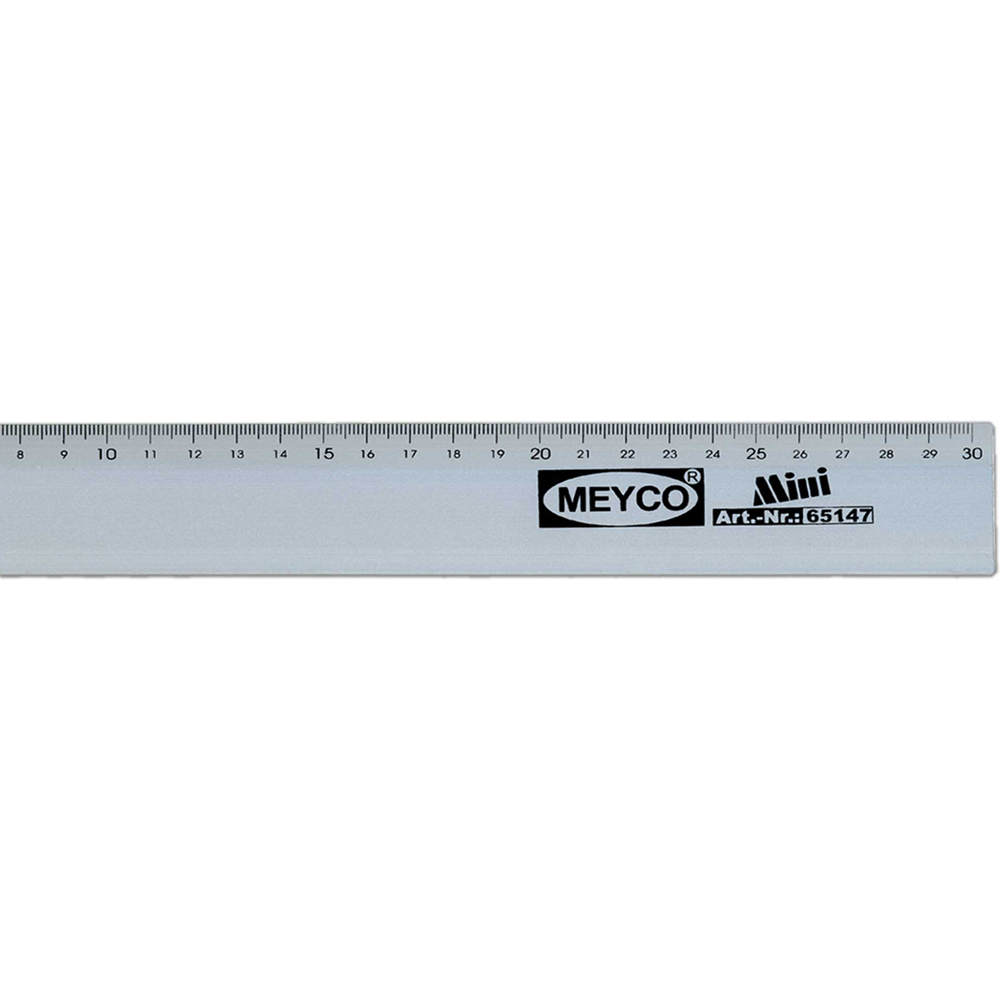 MEYCO-Alulineal, 30 cm,4cm breit, in SB-Btl.