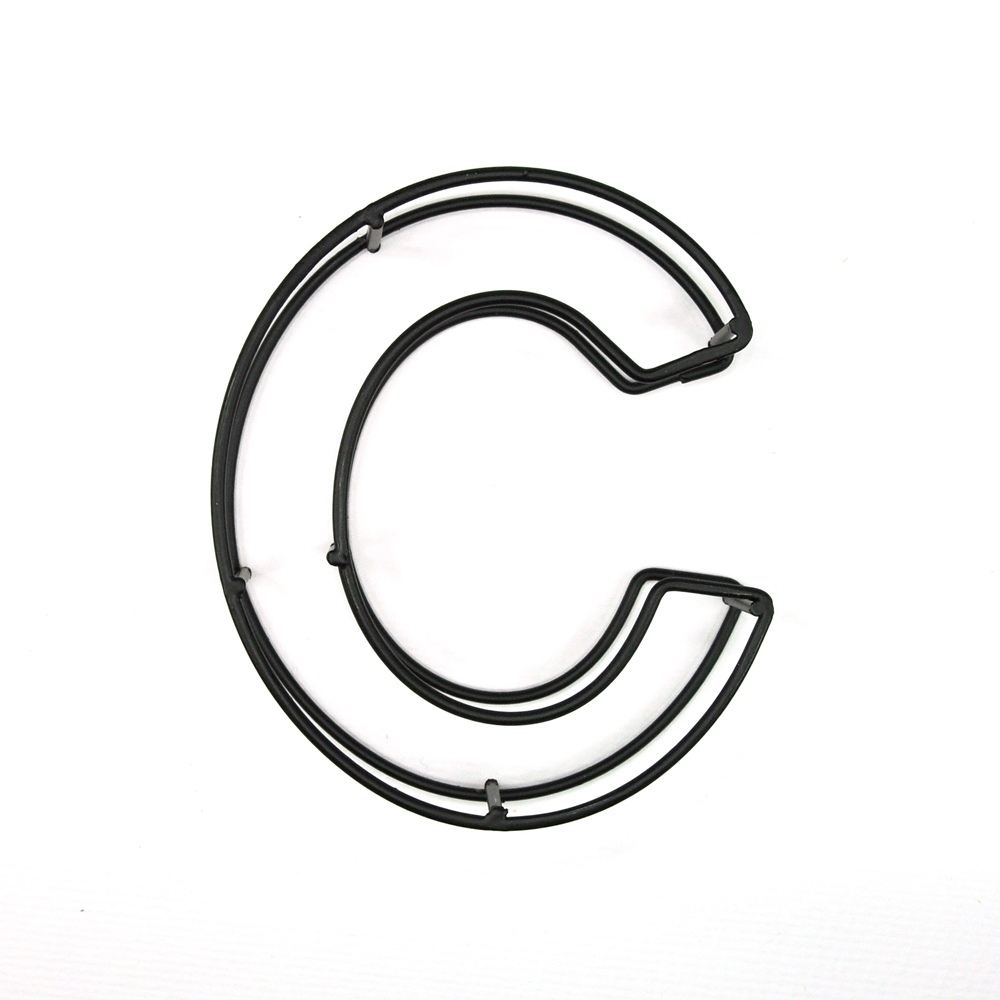 Draht-Buchstaben "C" 9 x 3 x 10cm