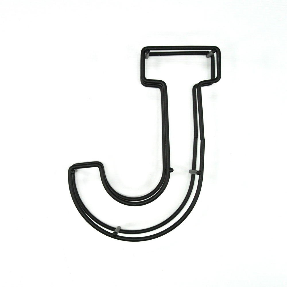Draht-Buchstaben "J" 9 x 3 x 10cm