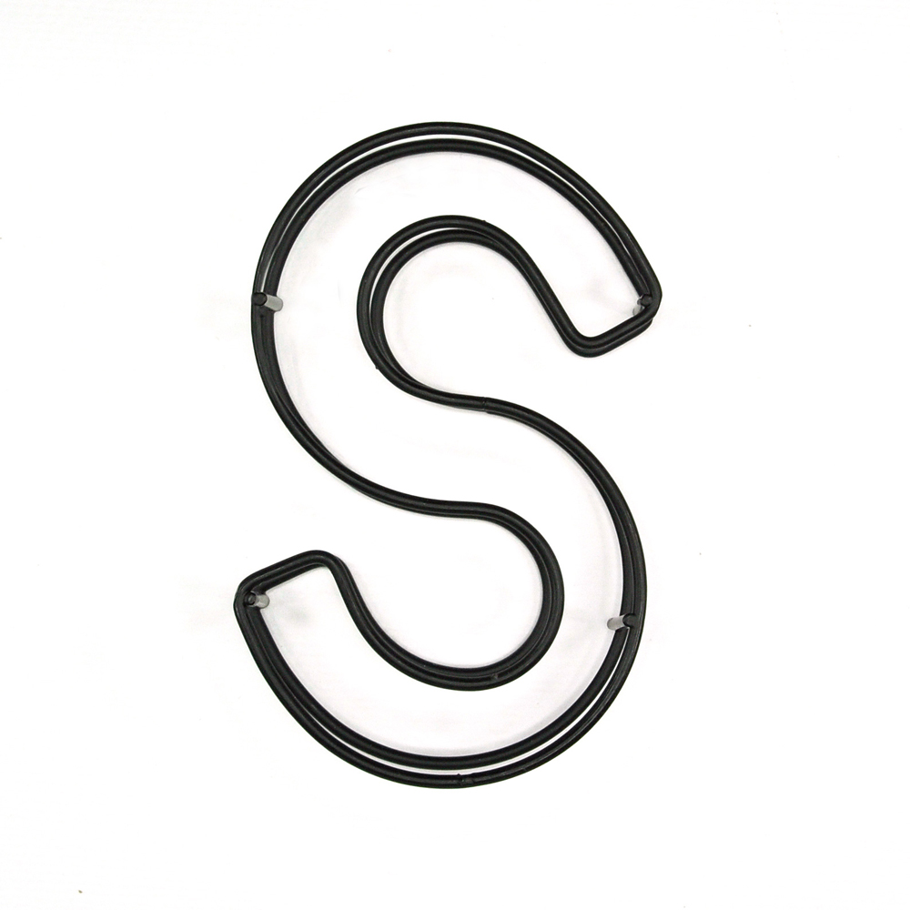 Draht-Buchstaben "S" 9 x 3 x 10cm