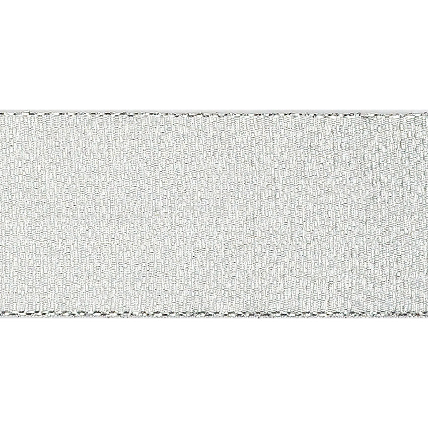 Silber-Taffetband, 40 mm, 50m